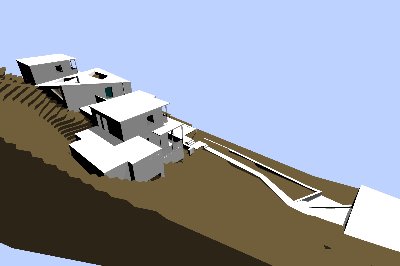 Spojení rodinných domů a vstupní objekt Hradištko